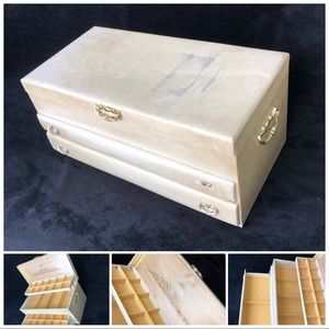 Buxton Vintage Jewelry Box Cream Victorian